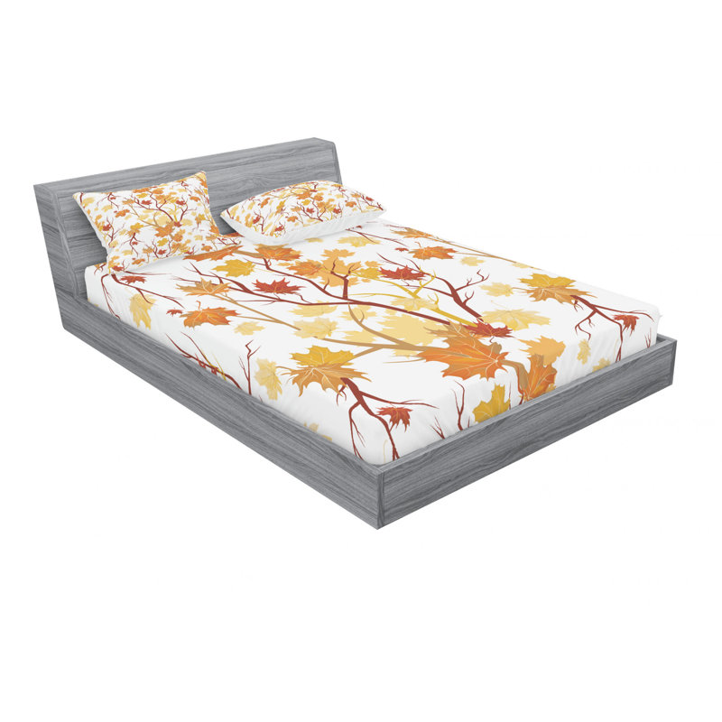 Microfiber Sheet Set, Queen Sheet Set with Fitted Sheet