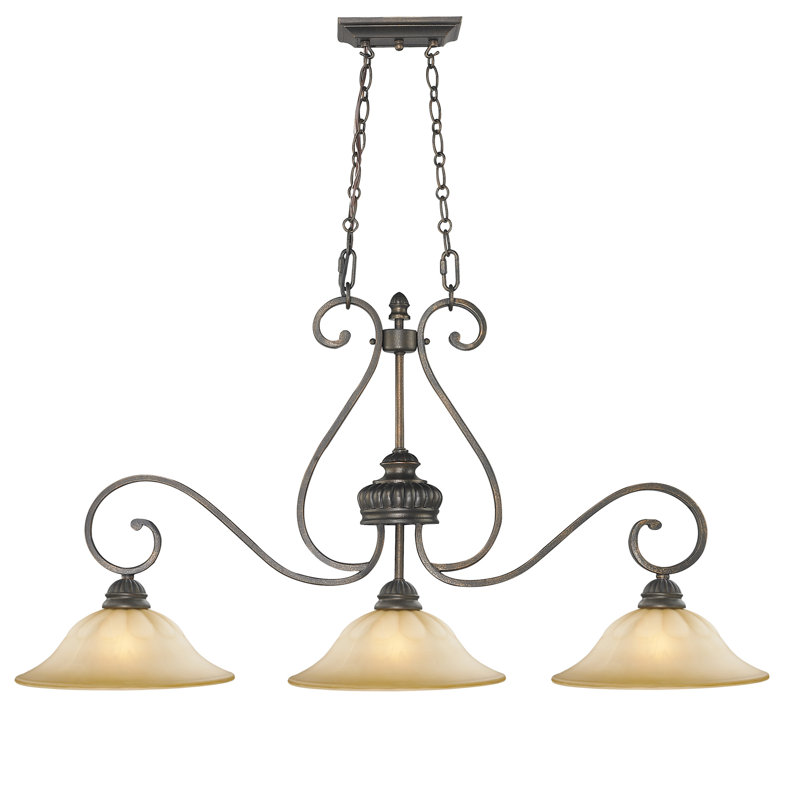 Bunton 3 - Light Leather Crackle Pendant