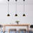 Elegant Black Metal Chandelier, Adjustable Height 25 - 44.1 inches | Base Plate Ø3.9 x 2.4 inches | Socket Type E27 Max 40W (Bulb Not Included) | Stylish Lighting Fixture for Home Decor & Dining Areas, IP20 Rated-372001191
