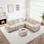 Canapé-lit modulaire en U à 7 places avec rangement pour lit escamotable et repose-pieds 107,9 po Waldorf-120921999