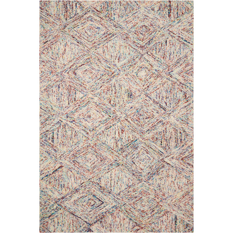 Brote Wool Geometric Indoor Rug, Rectangle 5' x 7'6"
