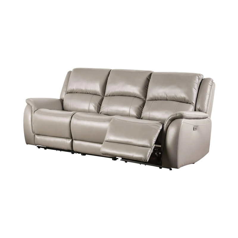 Canapé électrique 92,2 po, gris clair, Gris clair