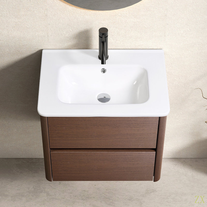 Ensemble de meuble-lavabo mural 24 po avec tiroir