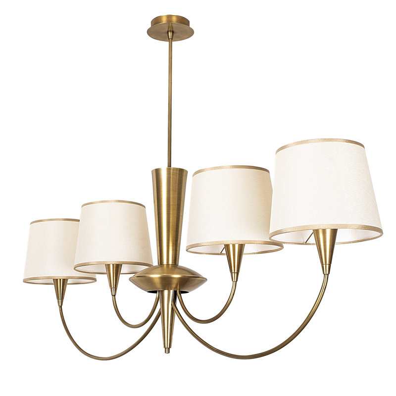 Plafonnier semi-encastré 46,46 po 4 lumières Pomfret