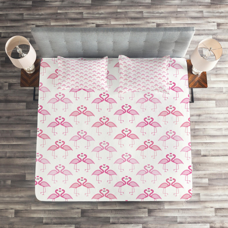Bunny Polyester Coverlet, King Bedspread + 2 Shams