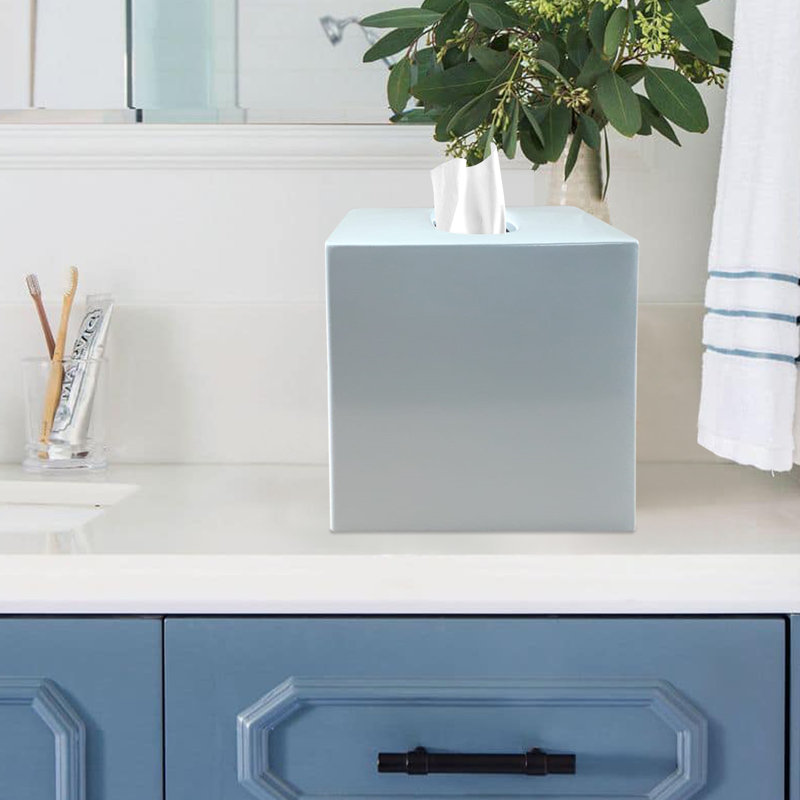 Tissue Box Cover, Gray