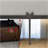 Metal Canopy Bed Frame, Platform Bed Frame  With X Shaped Frame Full Black