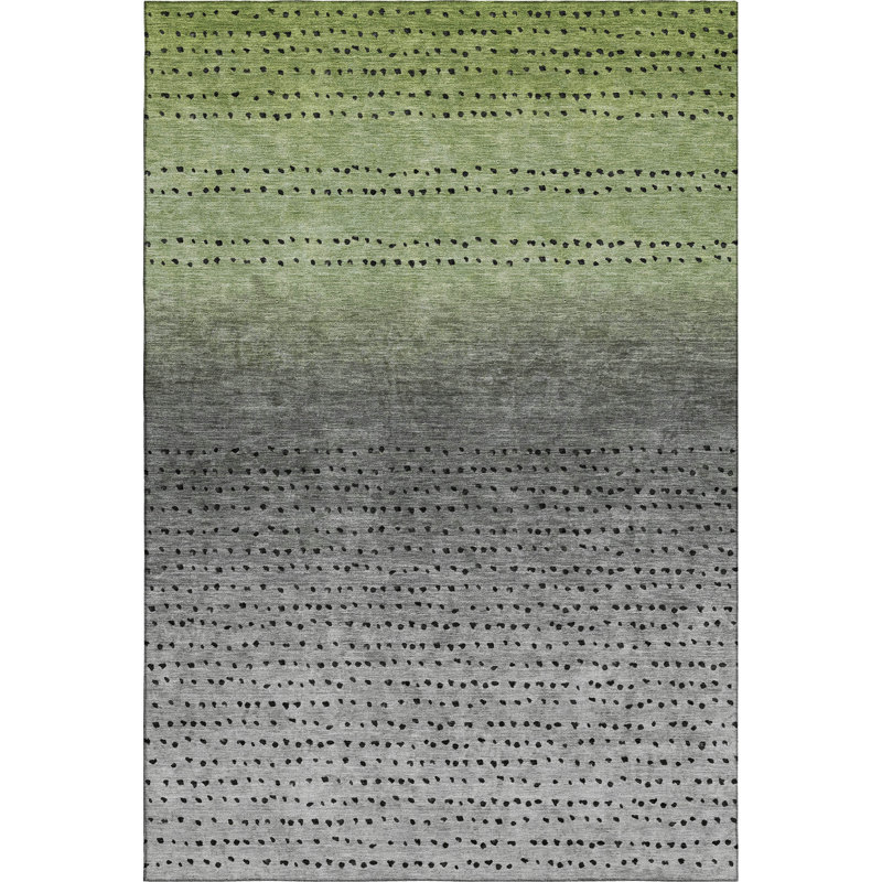 Premium Machine Washable Ansley Abstract Rug, Rectangle 10' x 14'