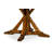 Casually Country Walnut Round Solid Wood Dining Table-23515267-39862080