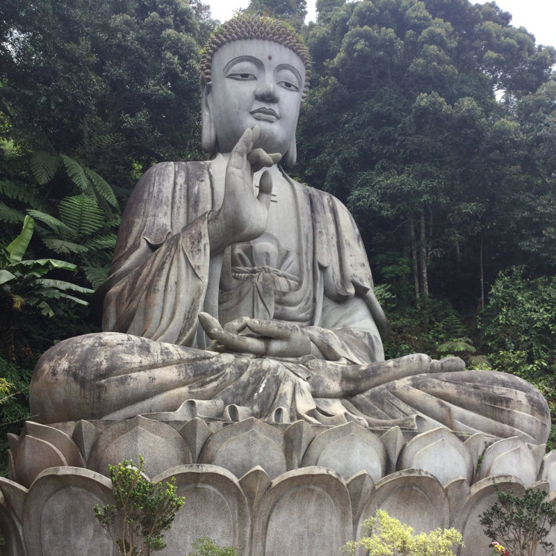 Buddha In Genthings Highland At Chen Sui Temple by Cora Tesheira - Wrapped Canvas Print, 76cm H x 76cm W x 3.8cm D