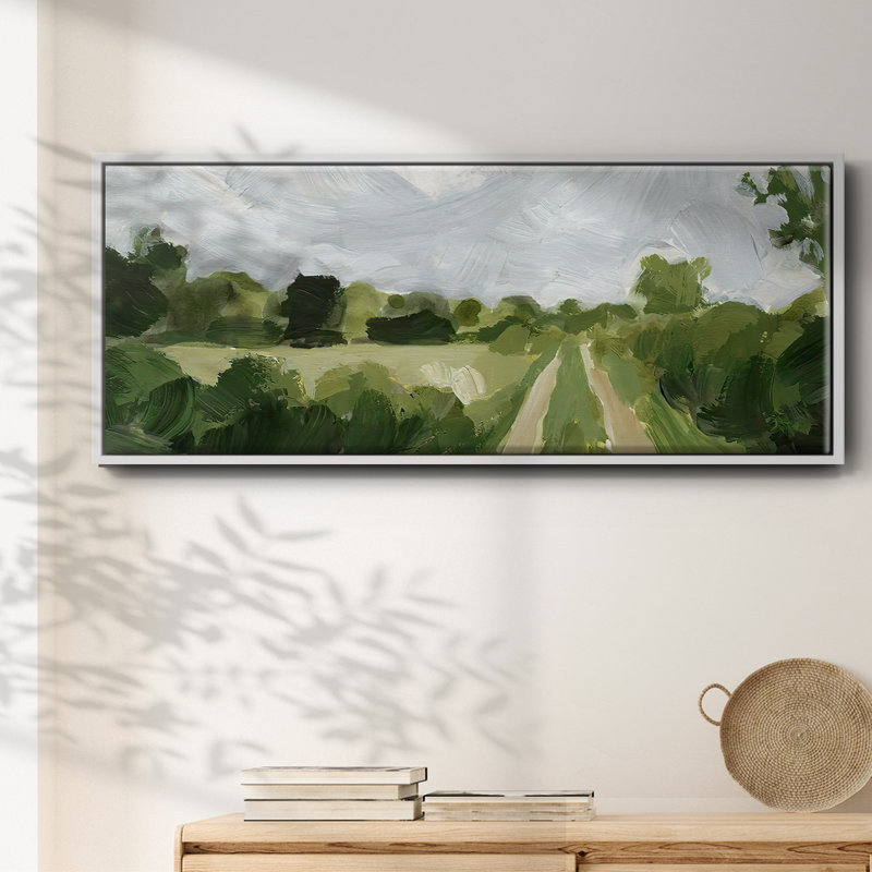 Meadow Trail II - Framed Canvas