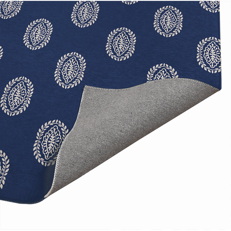 Tapis de bureau léger Maddy, L 60 po x P 84 po, Marine