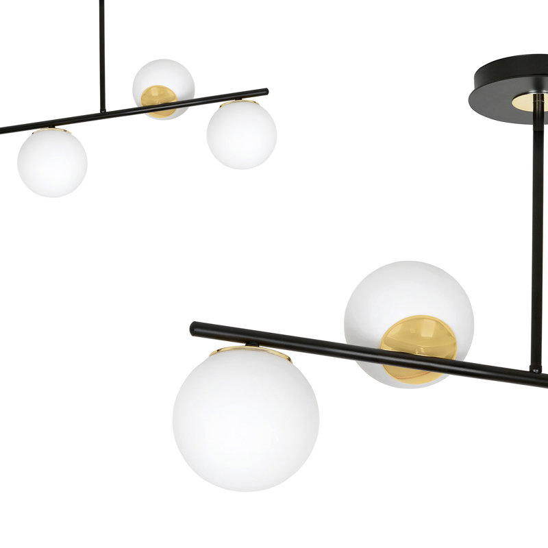 Gambier 4 - Light Unique/Statement Pendant, Black