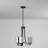 3 - Light Steel Dimmable Chandelier