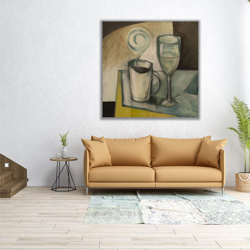 Coffee Wine - Canvas Print Wall Art, 20" H x 20" W