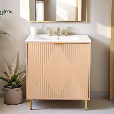 Ensemble de meuble-lavabo simple 30 po Oak