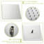 Pomme de douche double pour plafond, tête de plafond en nickel brossé de 16 po, apparence de plafond
