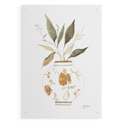 Neutre floral II - impression sur toile seulement - NON-CADRE