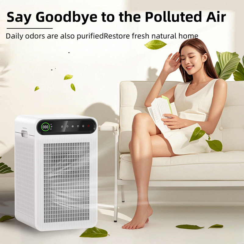 Air Purifier for Home Large Room,Up to 1800 Ft² with True HEPA Filter,Air Cleaner with Quiet Sleep Mode,High Performance