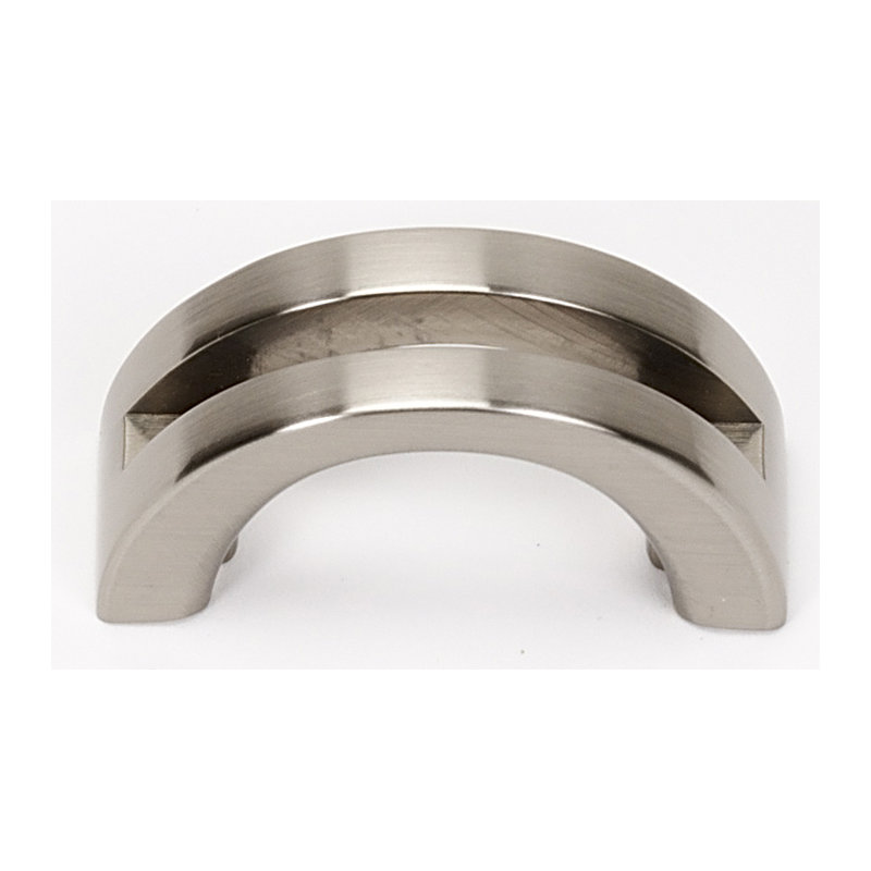 Split Top Arch Pull, Satin Nickel