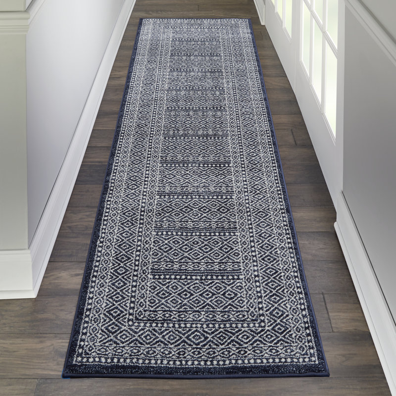 Williamstown Geometric Area Rug, Runner 66 x 230cm