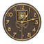 Dard Hunter Rose Indoor/Outdoor 12" Wall Clock-1949237498