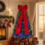 Sapin de Noël artificiel Aspen de 1,80 m préilluminé avec 300 lumières DEL RGBW, application et télécommande, branches réalistes en PE/PVC, grand nœud décoratif pour la décoration intérieure des fêtes