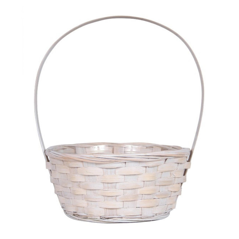 Panier à mèches/en rotin, H 13 po x l 7,75 po x P 4 po, White