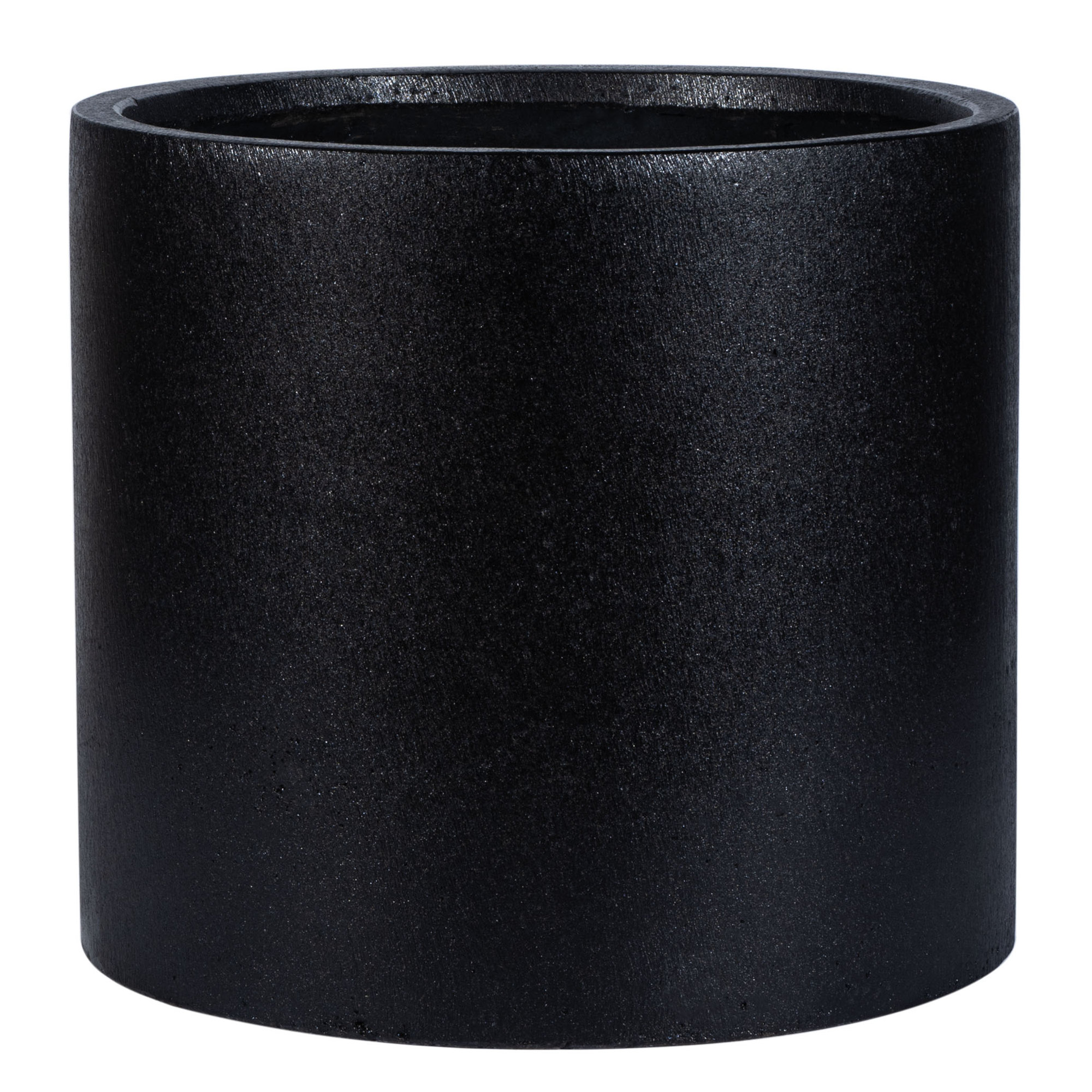 Mcguire Pot Planter, Black, 12.9" H x 14.5" W x 14.5" D