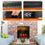 Abbottson 22.5'' W Black Electric Fireplace