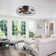 Hadiah 7 - Blade Flush Mount Ceiling Fan with Remote Control and Light Kit Included