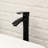 19"X15" Ceramic Vessel Bathroom Sink In White With Matte Black Faucet Faucet,