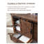 Commode de chambre à coucher avec 4 tiroirs et portes de grange coulissantes Terramuggus-664207718