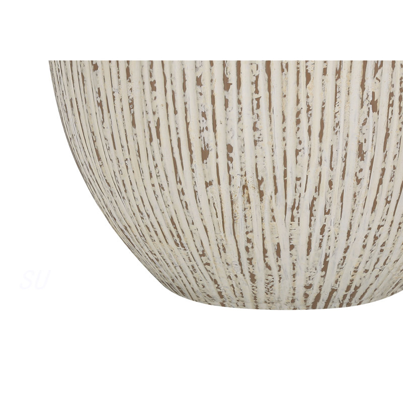 Lighting, H 26 po, lampe de table, céramique crème, abat-jour ivoire / crème, transitionnel