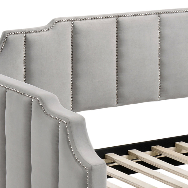 Tufted Back Twin Daybed With Trundle