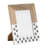 Contemporary Decorative Wood & Resin Paw Print Photo Frame for Entryway Display - Modern Picture Frames with Glass Front for Table - White & Brown-1195738857
