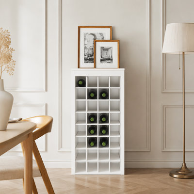 WHITE color modular 32  wine bar cabinet Buffet Cabinet
