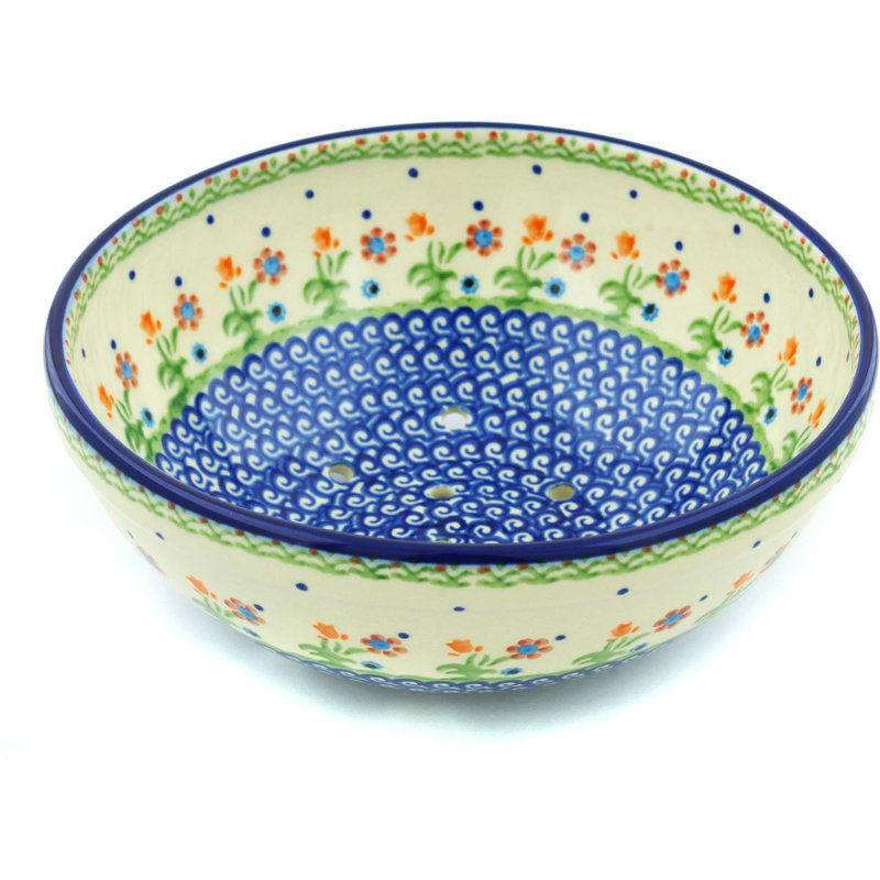 The Holiday Aisle® Rowberrow Stoneware Colander