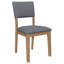 Chaise d'appoint de salle à manger rembourrée en tissu Topeka (ensemble de 2)