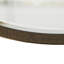 Catrine Metal Side Table with Bevelled Mirror Shelf