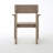 Antique Wood Color HDPE Outdoor & Garden Armchairs with Modernist Design and Backrest-576631316