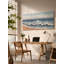 Triptyque sur toile texturé 3D en relief représentant une plage au bord de la mer
