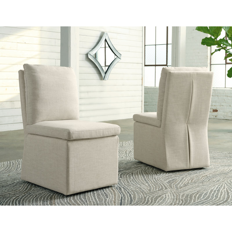 Darrious 20.5'' H Upholstered Side Chair, Beige