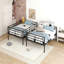 Lit superposé double au-dessus de double, noir-2028735970