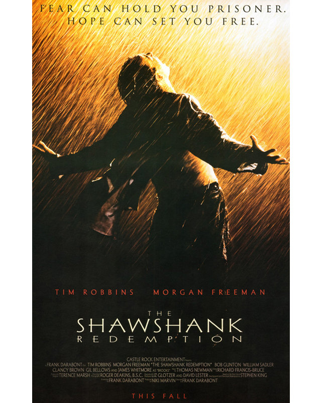 Shawshank Redemption, 48" H x 31" W