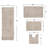 Hazlett 4 Piece Bath Rug Set-842950664