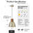 Kitchen Island Table Hammering Pendant Light