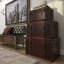Bittinger 3 Piece Wood and Leather Trunk Set