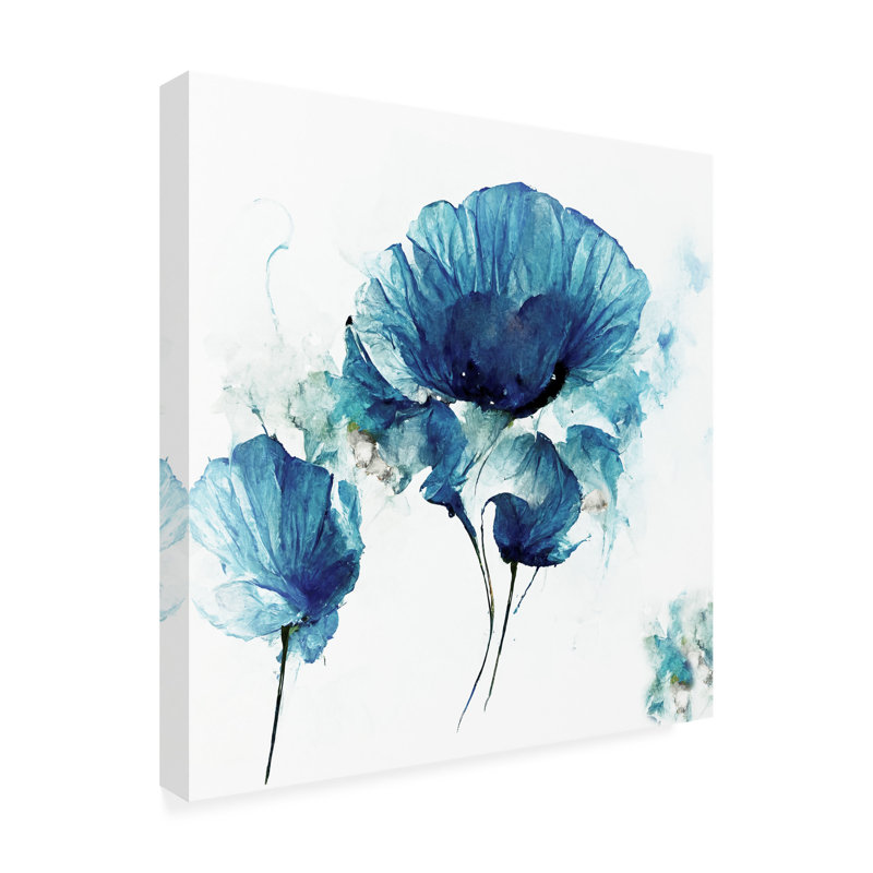 Art sur toile «Bachelor Sasha Sky Poppies Iii», H 18 po x l 18 po