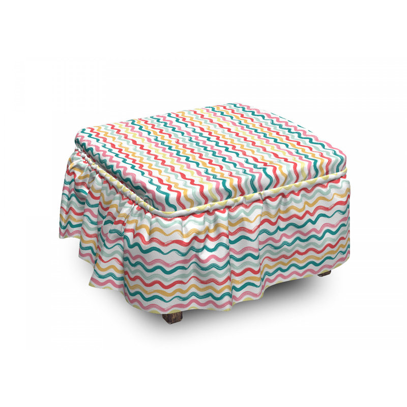 Box Cushion Ottoman Slipcover